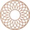 Ekena Millwork Cannes Wood Fretwork Pierced Ceiling Medallion, Cherry, 26"OD x 8 7/8"ID x 1/4"T CMWP26X26X0250CNCH - alternate 3